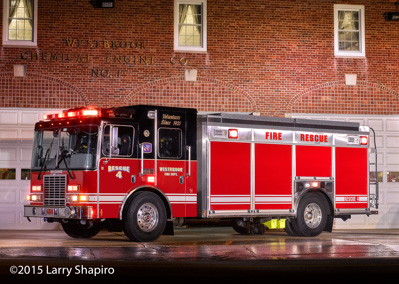 Westbrook CT Fire Department apparatus fire trucks HME SFO Ahrens Fox heavy rescue squad Seagrave Maurader II Aerialscope Larry Shapiro photographer shapirophotography.net